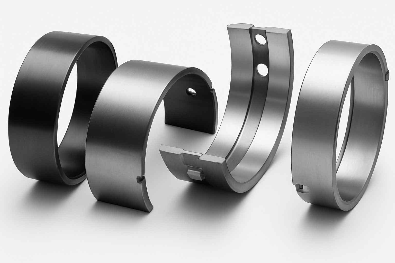 Marine engine bearings: main, thrust and connecting rod bearing shells